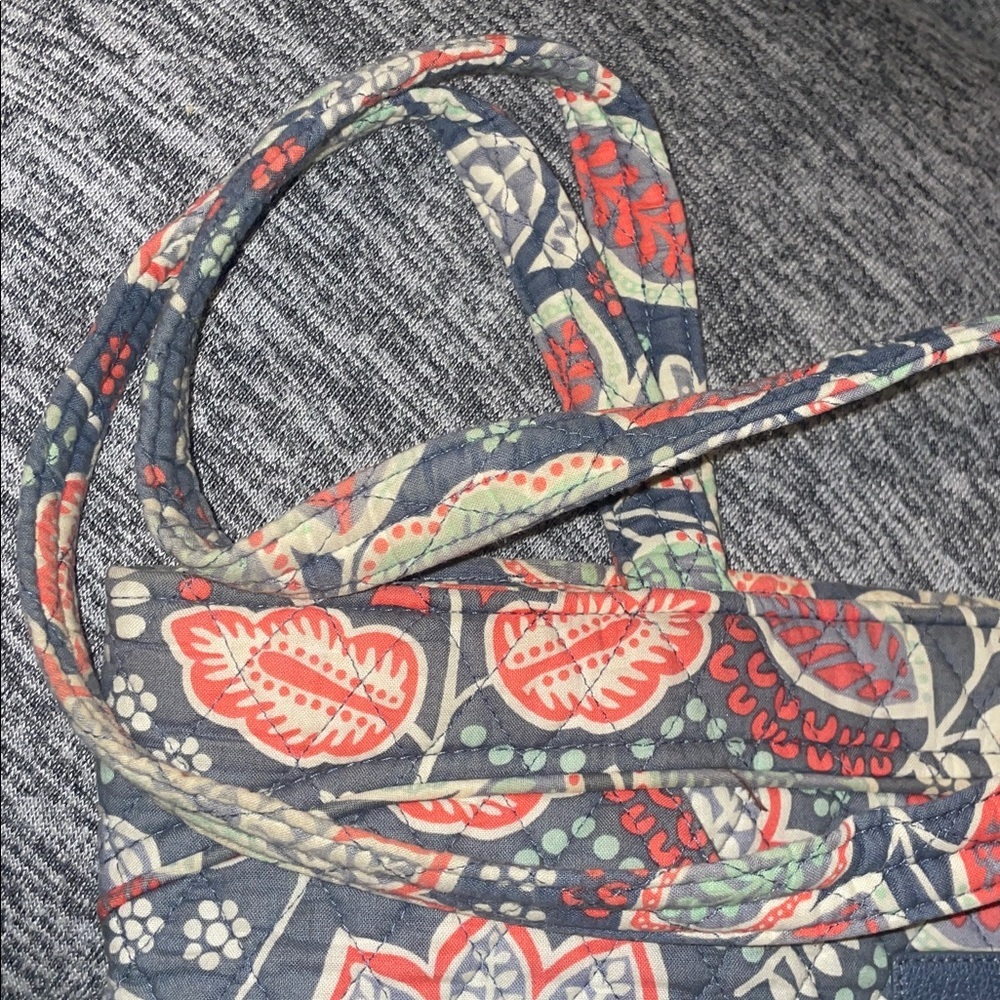Vera Bradley Gray and Red Floral Bag - Picture 2 of 7